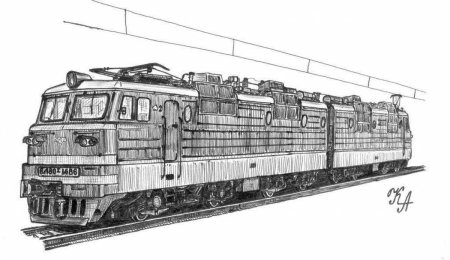 Электровоз вл80 силуэт