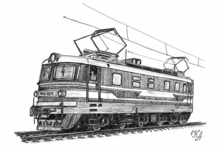 Электровоз вл80 силуэт