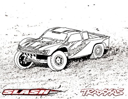 Раскраска Traxxas