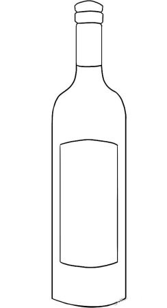 Бутылка эскиз