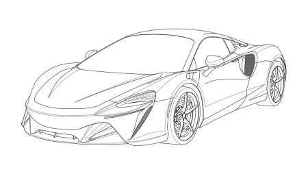 MCLAREN 570s чертеж