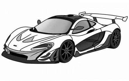Раскраска Макларен p1