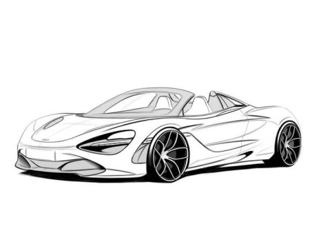 Раскраска Макларен p1