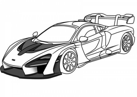 Раскраска Макларен 720s