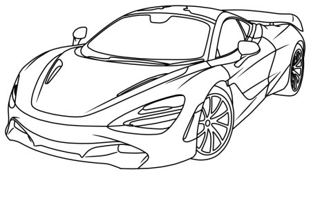 Раскраска Макларен 720s