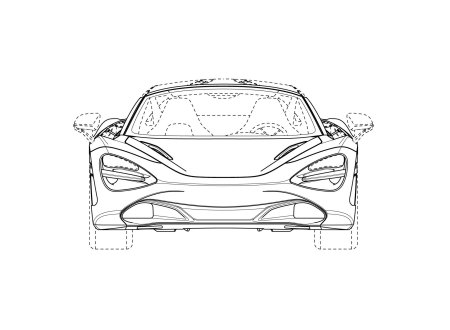 Макларен 720s чертежи