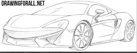MCLAREN 650s чертеж