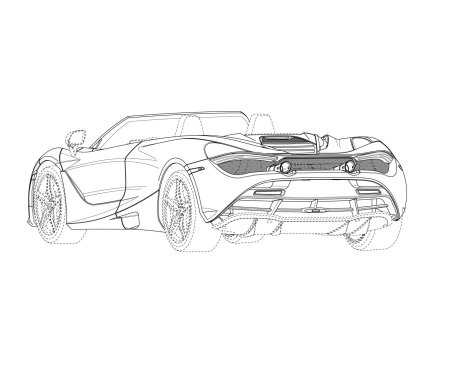 Макларен 720s чертежи