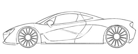 Машина MCLAREN шаблон