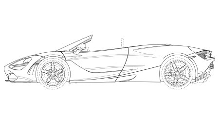 Макларен 720s чертежи