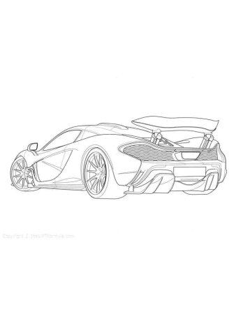 Раскраска MCLAREN 720s