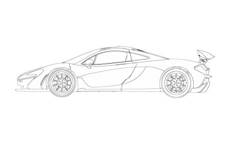 Макларен p1 чертеж