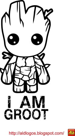 Грут Стражи Галактики раскраска