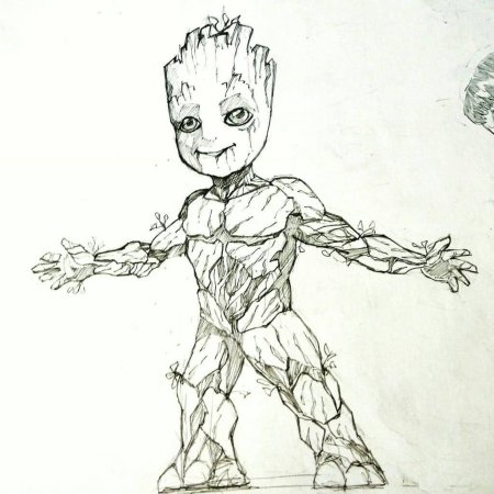 Раскраска Marvel Грут