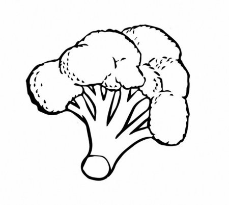 Брокколи раскраска
