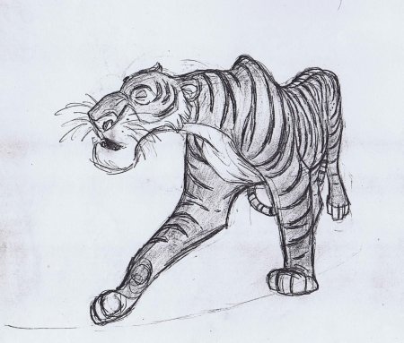 Рисунок тигра Шерхана