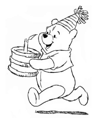 Раскраска "с днем рождения!"