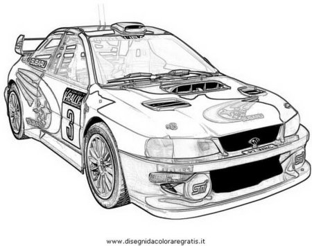 Subaru Impreza WRX 2004 раскраски