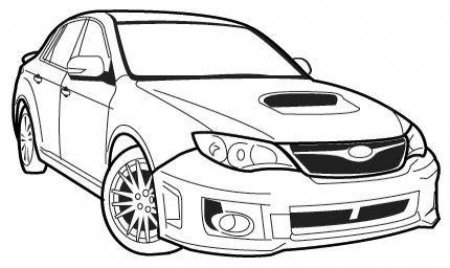 Раскраска Subaru Legacy