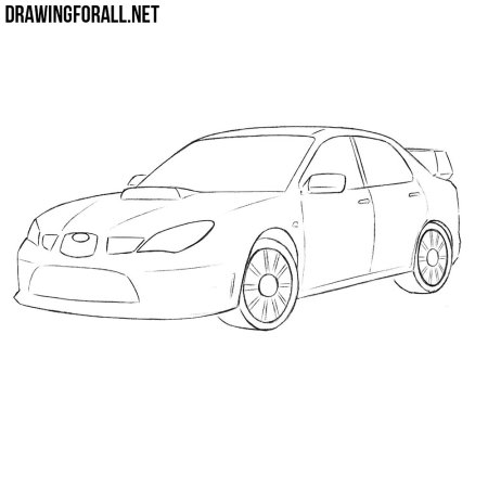 Subaru Impreza WRX раскраска
