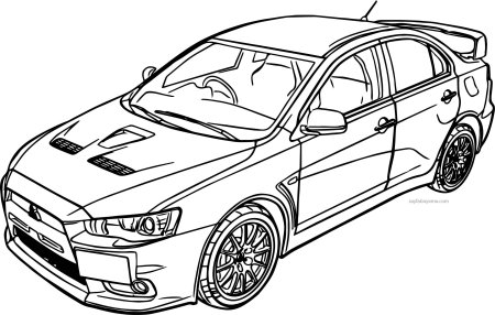 Раскраска Subaru WRX 2017