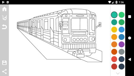Метро раскраска Московское метро 81-717