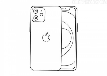 Iphone 13 Pro Max раскраска