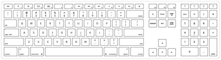Схема клавиатуры Mac