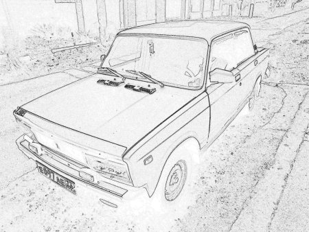 Лада 2105 раскраска