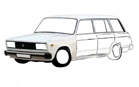 Машины ВАЗ 2104 разукрашки