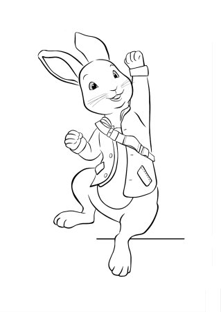 Peter Rabbit раскраска