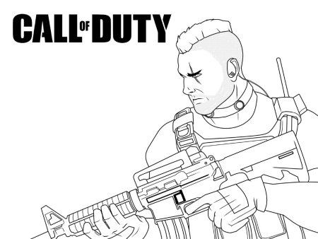 Раскраска Call of Duty Modern Warfare