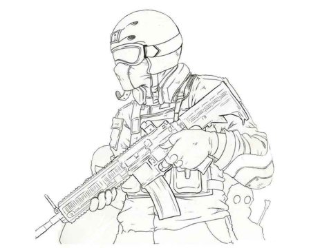 Раскраска контр страйк