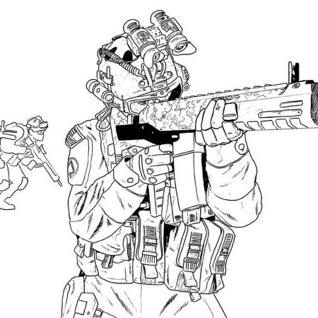Раскраска Call of Duty Modern Warfare 2