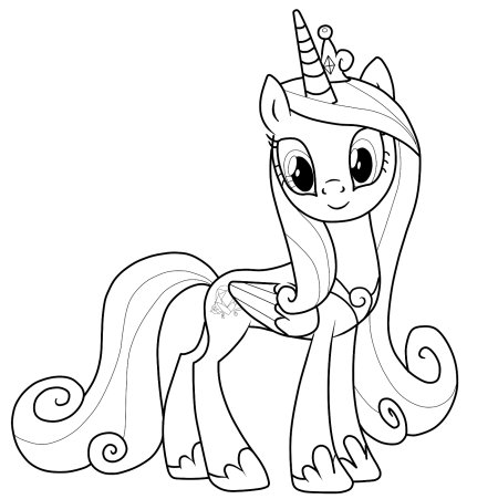 My little Pony раскраска