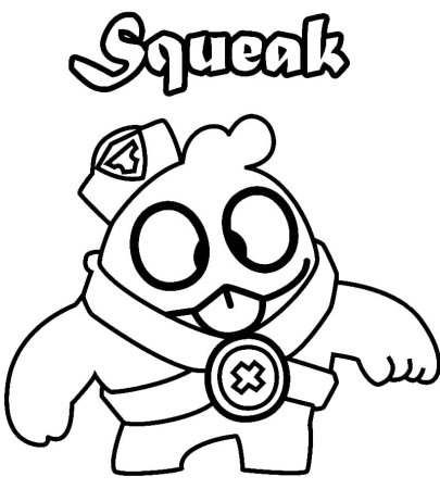 Brawl Stars раскраска сквик