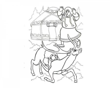 Раскраски к сказке Снежная Королева Андерсена