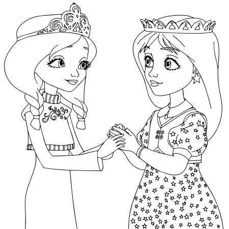 Раскраска "царевны"