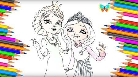 Раскраски для девочек царевны