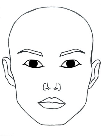 Рисунки для срисовки лица