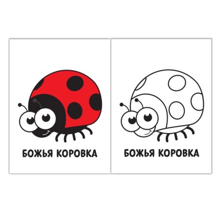 С наклейками Божья коровка
