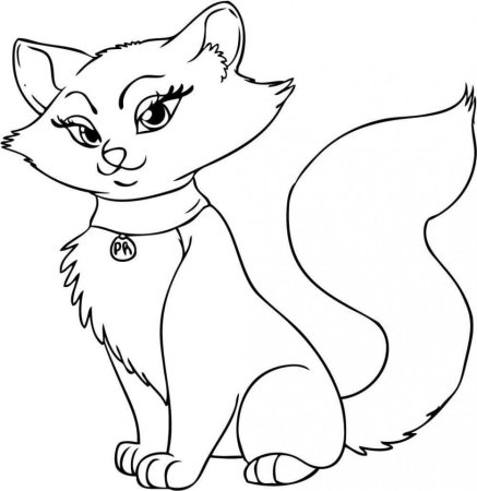 Раскраска кошечка