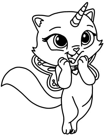 Раскрамкакошка с котенком