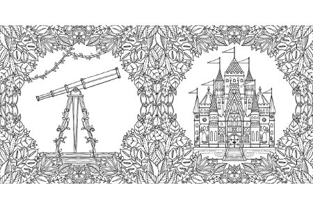 Раскраска Джоанна Басфорд Зачарованный лес