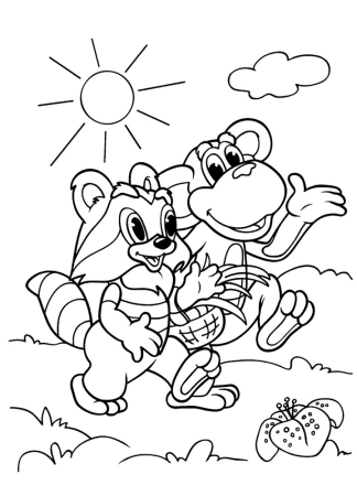 Разукрашки Симба Король Лев