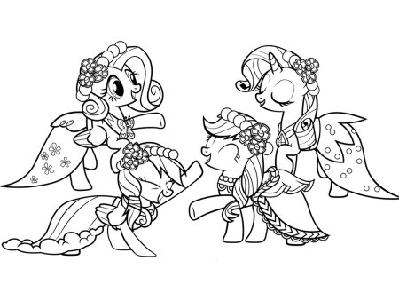 My little Pony раскраска Рарити