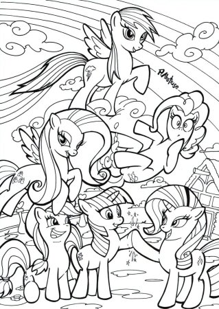 My little Pony раскраска
