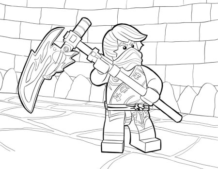 LEGO Ninjago раскраска Cole