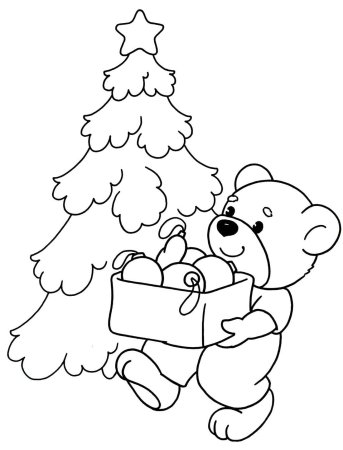 Новогодние раскраски мультфильмы