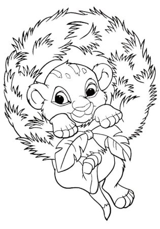 Новогодняя раскраска